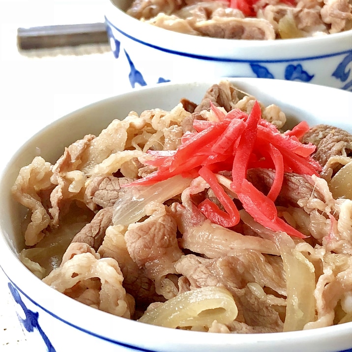 安い牛肉でOK!簡単美味しい♫我が家の牛丼